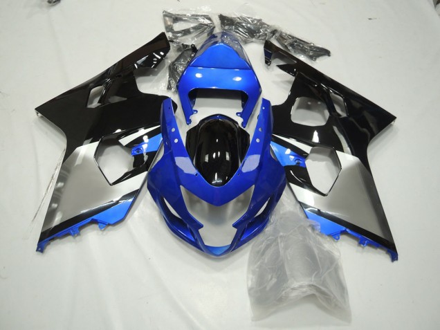 04-05 Blue Black and Silver GSXR 600-750 Fairings 04-05 Blue Black and Silver GSXR 600-750 Fairings