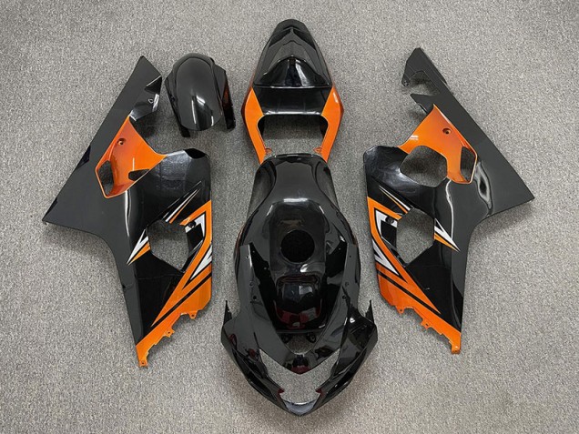 04-05 Gloss Black and Orange GSXR 600-750 Fairings 04-05 Gloss Black and Orange GSXR 600-750 Fairings