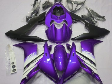 04-06 Bright Purple & White R1 Fairings