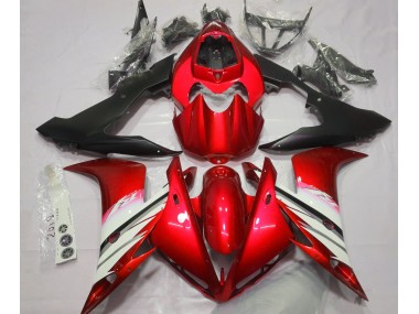 04-06 Bright Red & White R1 Fairings