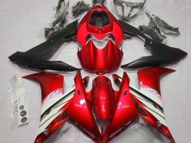 04-06 Bright Red & White R1 Fairings