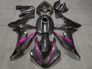 04-06 Carbon Fiber Style w Pink R1 Fairings