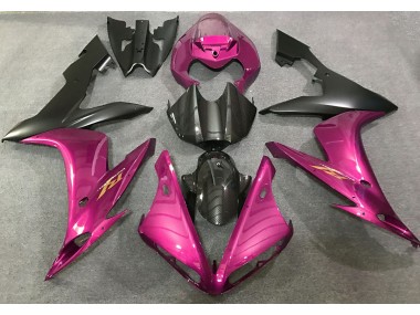 04-06 Hot Pink and Carbon Fiber Style R1 Fairings