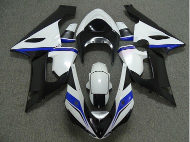 05-06 Blue White and Black ZX6R Fairings