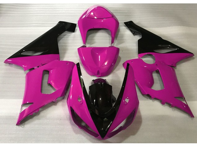 05-06 Gloss Pink & Black ZX6R Fairings 05-06 Gloss Pink & Black ZX6R Fairings