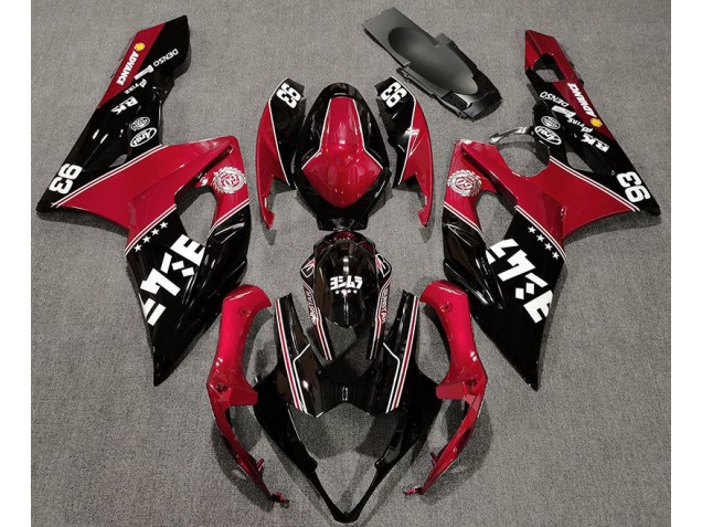 05-06 Gloss Red and Black Custom GSXR 1000 Fairings 05-06 Gloss Red and Black Custom GSXR 1000 Fairings