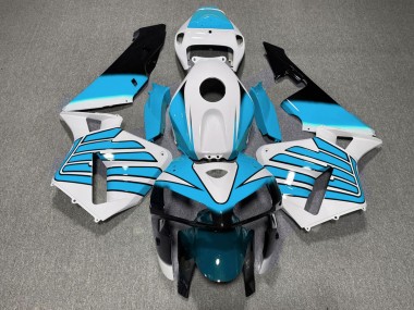 05-06 Light Blue and White Wings CBR600RR Fairings