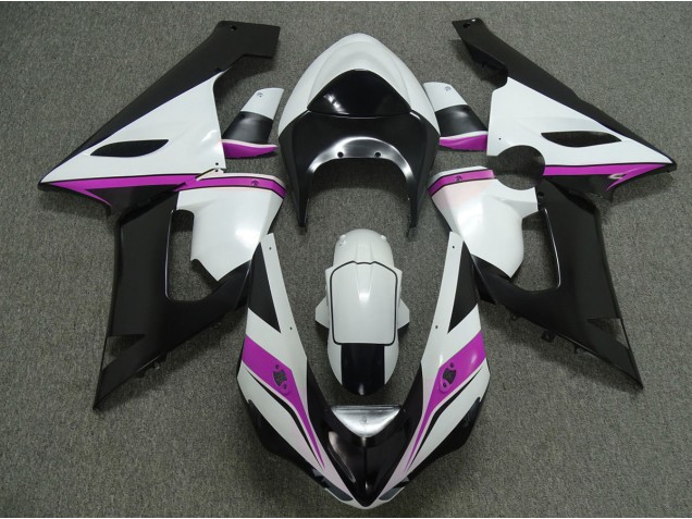 05-06 Pink White and Black ZX6R Fairings 05-06 Pink White and Black ZX6R Fairings