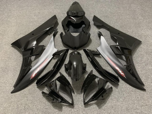 06-07 Black Matte Red Pin R6 Fairings 06-07 Black Matte Red Pin R6 Fairings