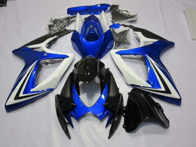 06-07 Blue Black and White GSXR 600-750 Fairings 06-07 Blue Black and White GSXR 600-750 Fairings
