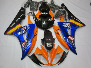 06-07 Blue Orange R6 Fairings