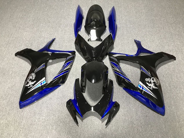 06-07 Gloss Blue and Black Design GSXR 600-750 Fairings 06-07 Gloss Blue and Black Design GSXR 600-750 Fairings