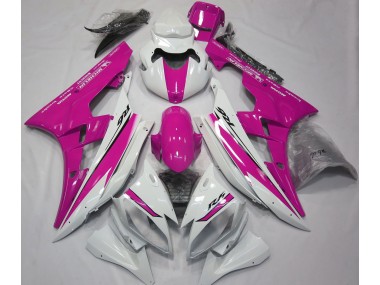 06-07 Gloss White and Pink R6 Fairings