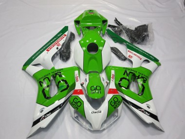 06-07 Green and White CBR1000RR Fairings