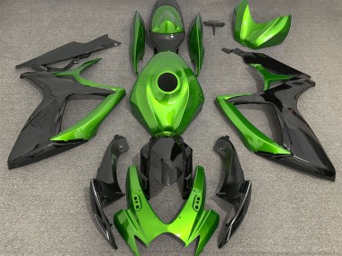 06-07 Light Green and Black GSXR 600-750 Fairings
