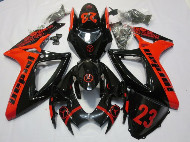 06-07 Red Jordan GSXR 600-750 Fairings 06-07 Red Jordan GSXR 600-750 Fairings