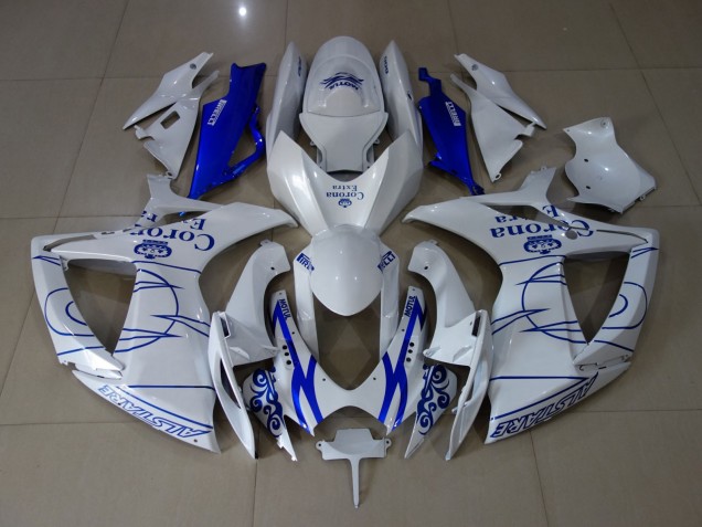 06-07 White Corona GSXR 600-750 Fairings 06-07 White Corona GSXR 600-750 Fairings