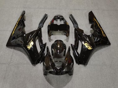 06-08 Gloss Black & Gold Daytona 675 Fairings
