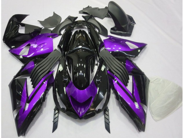 06-11 Gloss Purple and Black Plain ZX14R Fairings 06-11 Gloss Purple and Black Plain ZX14R Fairings