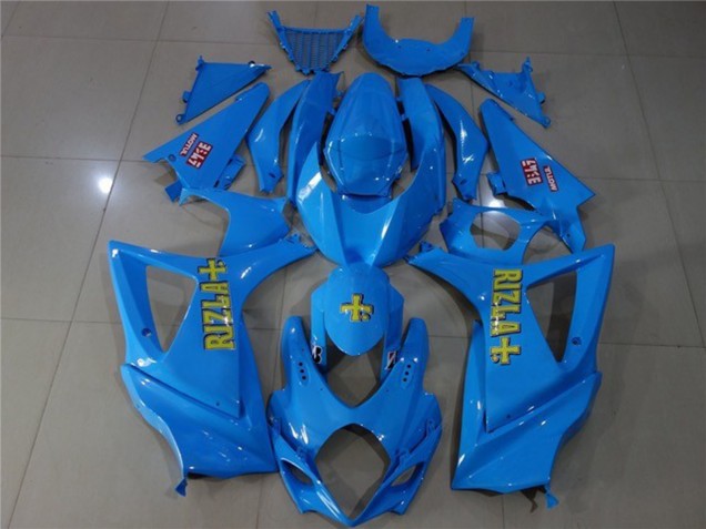 07-08 Blue Rizzla 07-08 GSXR 1000 Fairings 07-08 Blue Rizzla 07-08 GSXR 1000 Fairings