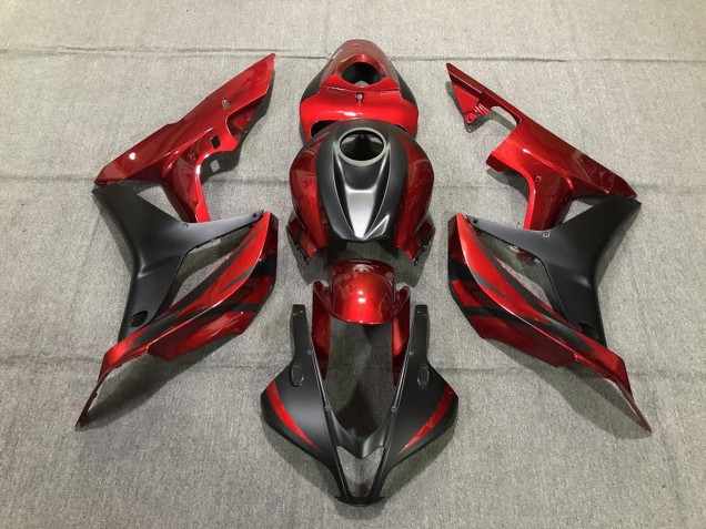 07-08 Deep Red and Matte Black CBR600RR Fairings 07-08 Deep Red and Matte Black CBR600RR Fairings