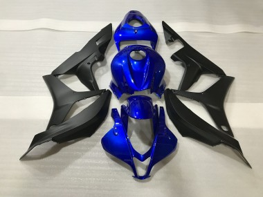 07-08 Gloss Blue and Matte Black CBR600RR Fairings