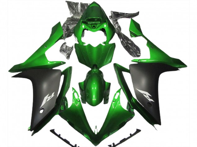 07-08 Gloss Green and Black R1 Fairings 07-08 Gloss Green and Black R1 Fairings