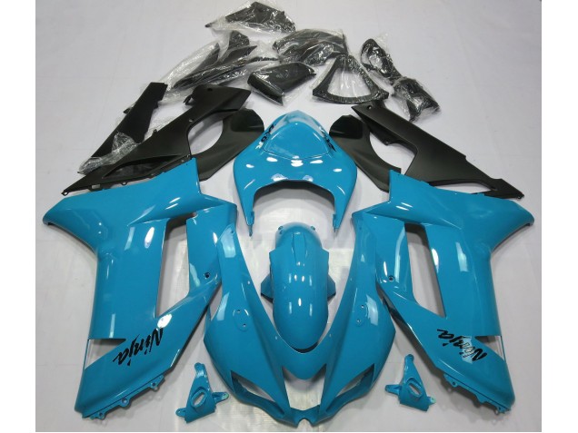 07-08 Gloss Light Blue ZX6R Fairings 07-08 Gloss Light Blue ZX6R Fairings