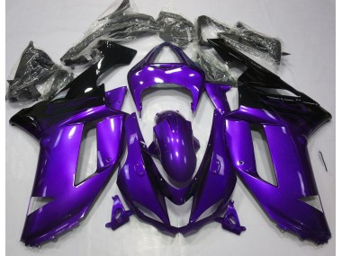 07-08 Gloss Purple & Black ZX6R Fairings