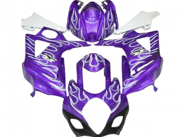 07-08 Gloss Purple and White Flame GSXR 1000 Fairings 07-08 Gloss Purple and White Flame GSXR 1000 Fairings