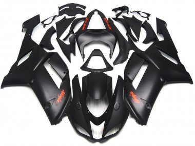 07-08 Matte Black Red Decals ZX6R Fairings