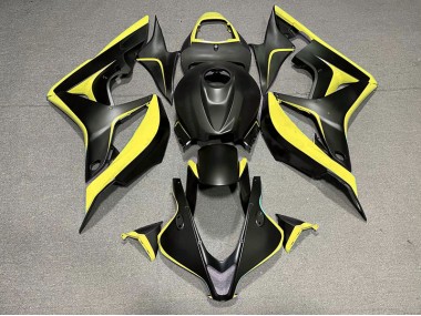 07-08 Matte Black & Yellow CBR600RR Fairings