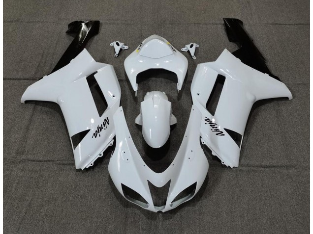 07-08 Plain White Gloss ZX6R Fairings 07-08 Plain White Gloss ZX6R Fairings