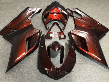 07-14 Deep Orange Ducati 848 1098 1198 Fairings