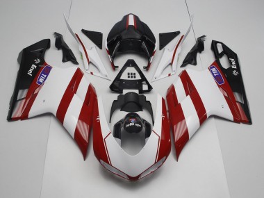 07-14 Deep Red Ducati 848 1098 1198 Fairings