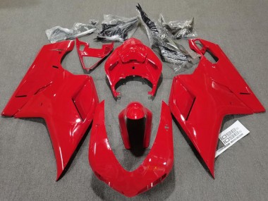 07-14 Plain Gloss Red Ducati 848 1098 1198 Fairings