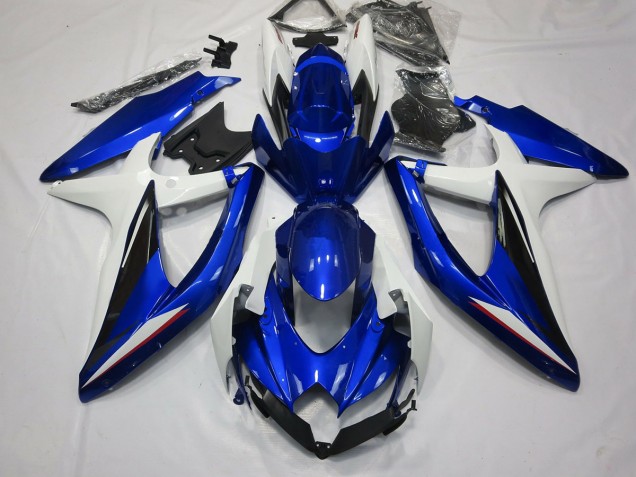 08-10 Blue Black and White GSXR 600-750 Fairings 08-10 Blue Black and White GSXR 600-750 Fairings