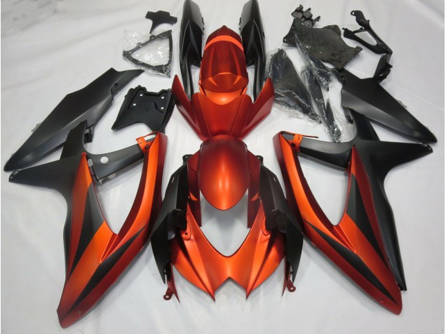 08-10 Burnt Matte Orange GSXR 600-750 Fairings 08-10 Burnt Matte Orange GSXR 600-750 Fairings