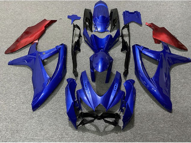 08-10 Dark Blue and Red GSXR 600-750 Fairings 08-10 Dark Blue and Red GSXR 600-750 Fairings