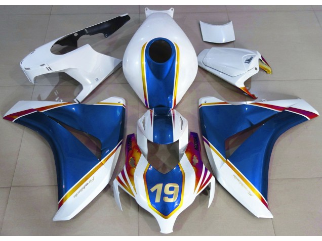 08-11 Gloss Blue and White CBR1000RR Fairings 08-11 Gloss Blue and White CBR1000RR Fairings