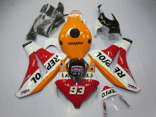 08-11 Light Orange Repsol 93 CBR1000RR Fairings 08-11 Light Orange Repsol 93 CBR1000RR Fairings