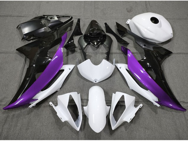 08-16 Custom Purple Black and White R6 Fairings 08-16 Custom Purple Black and White R6 Fairings