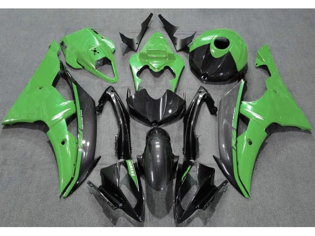 08-16 Gloss Green and Carbon R6 Fairings 08-16 Gloss Green and Carbon R6 Fairings
