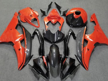 08-16 Gloss Orange and Carbon R6 Fairings