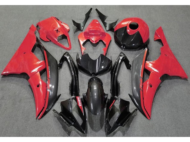 08-16 Gloss Red and Carbon R6 Fairings 08-16 Gloss Red and Carbon R6 Fairings
