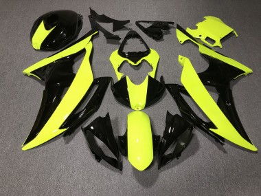08-16 High Viz and Black Custom R6 Fairings