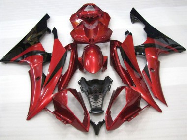 08-16 Maroon Black R6 Fairings