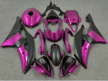 08-16 Pink and Matte Black R6 Fairings
