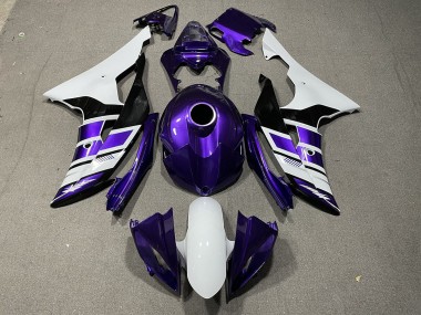 08-16 Purple Black and White OEM Style R6 Fairings