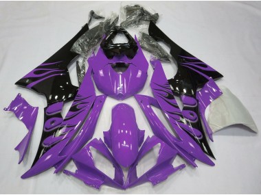 08-16 Purple Flame Style R6 Fairings